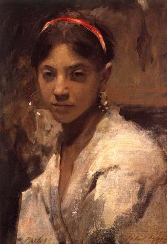John Singer Sargent Head of a Capri Girl Spain oil painting art